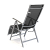 Zahradní polohovací židle Tulio, černá / šedá