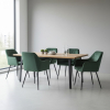 Jídelní židle Kinzie, tmavě zelená