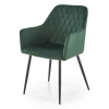 Jídelní židle Kinzie, tmavě zelená