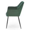 Jídelní židle Kinzie, tmavě zelená