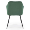 Jídelní židle Kinzie, tmavě zelená