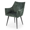 Jídelní židle Catherine, tmavě zelená