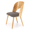 Jídelní židle Leia, šedá / dub