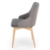 Jídelní židle Taberu, šedá / buk