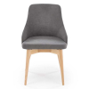 Jídelní židle Taberu, šedá / buk