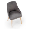 Jídelní židle Taberu, šedá / buk