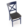 Jídelní židle Rebecca, černá / modrá