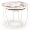 Konferenční stolek Ellie, mramor / bílá