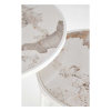 Konferenční stolek Ellie, mramor / bílá