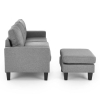 Sedací souprava Ecker, šedá