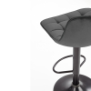 Barová židle Kinsley, šedá / černá