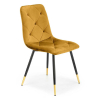 Jídelní židle Pascal, žlutá / černá
