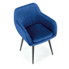Jídelní židle Shani, modrá / černá