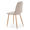 Jídelní židle Zina, béžová / přírodní dřevo