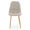 Jídelní židle Zina, béžová / přírodní dřevo