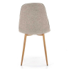 Jídelní židle Zina, béžová / přírodní dřevo