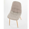 Jídelní židle Zina, béžová / přírodní dřevo
