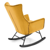 Houpací křeslo Bazalto, žlutá
