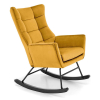 Houpací křeslo Bazalto, žlutá