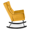 Houpací křeslo Bazalto, žlutá