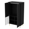 Šatní skříň Bullet, černá