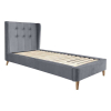 Postel Gianna 90 x 200 cm, šedá