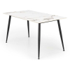 Jídelní stůl Webster 140 cm, mramor / černá