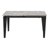 Jídelní stůl Jonathan, šedá / černá