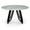Jídelní stůl Umi, mramor / černá