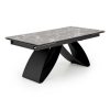 Jídelní stůl Sublime, černý mramor / černá