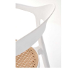 Jídelní židle Ruby, hnědá / bílá