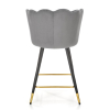 Barová židle Knox, šedá / černá