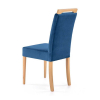 Jídelní židle Clarion II, modrá / dub medový