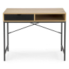 Psací stůl Levi, dub zlatý / černá