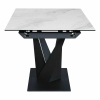 Jídelní stůl Sorento, mramor / černá