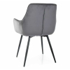 Jídelní židle Viona Velvet, šedá
