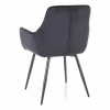 Jídelní židle Maya Velvet, černá