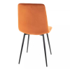 Jídelní židle Mila Velvet, oranžová