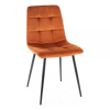 Jídelní židle Mila Velvet, oranžová