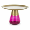 Konferenční stolek Carini II B, zlatá / fialová