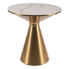 Konferenční stolek Savas, mramor / zlatá