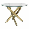 Konferenční stolek Seward, čirá / zlatá