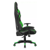 Herní židle MRacer, eko kůže, černá / zelená