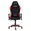 Herní židle MRacer, látková, černá / červená