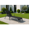 Zahradní lehátko Marilo, černá / šedá