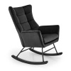 Houpací křeslo Bazalto, černá