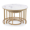 Konferenční stolek Tercera, mramor / zlatá