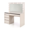 Toaletní stolek Hollywood XL II, krémová