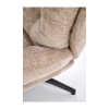 Křeslo Belmar s podnožkou, béžová