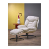 Křeslo Stamford s podnožkou, béžová